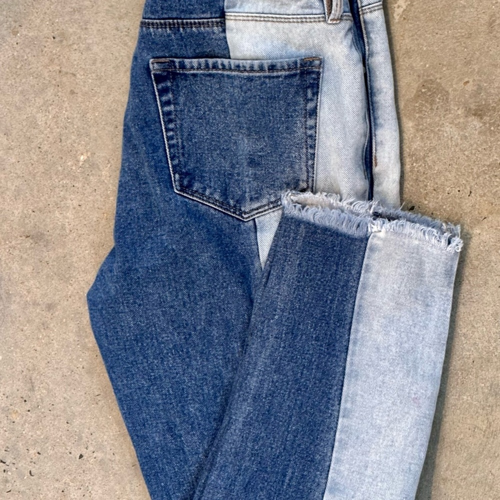 PACSUN - Women’s PATCHWORK Denim Jeans Skinny Straight Sz 27 - BLUEs